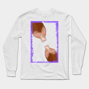 Crossed legs corgi Long Sleeve T-Shirt